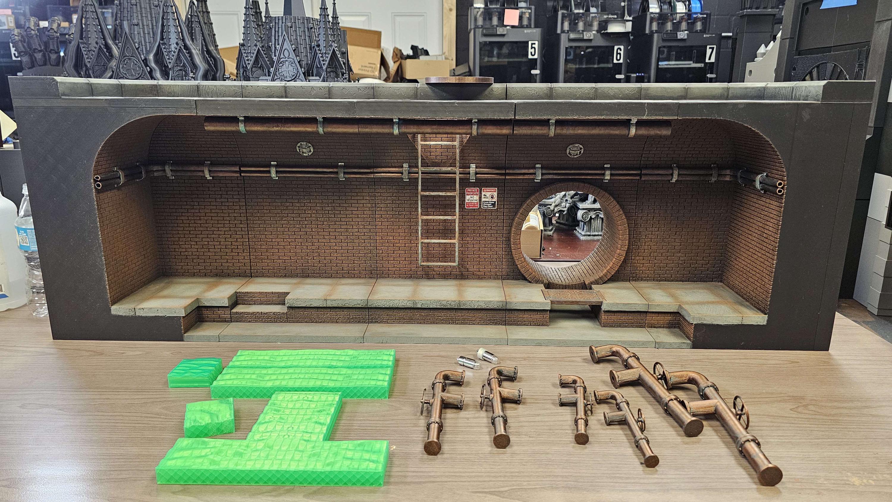 Toyblocks Sewer Set Diorama 1/12 Scale - Etsy