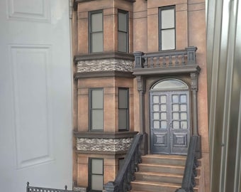 IM - IM - Maßstab 1:18 NY Gebäude-Fassade 1 - bemalt