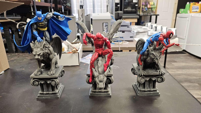 3 Figure Posing Gargoyle Set - Etsy