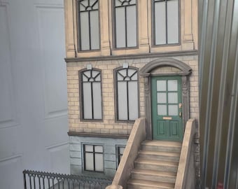 IM - IM - schaal 1/18 NY Building Facade 2 - geschilderd