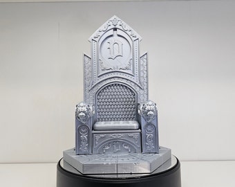 1 12 escala INNOVATION_MODEL Dr.Doom Pequeno Trono - Prata