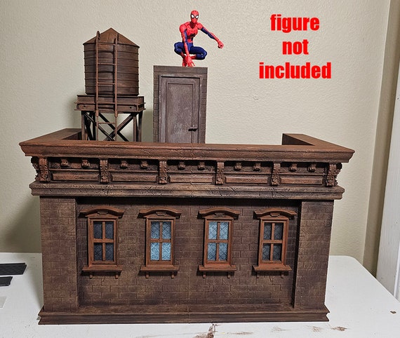 Innovation_model Rooftop Diorama - Double Corner Deluxe - Etsy