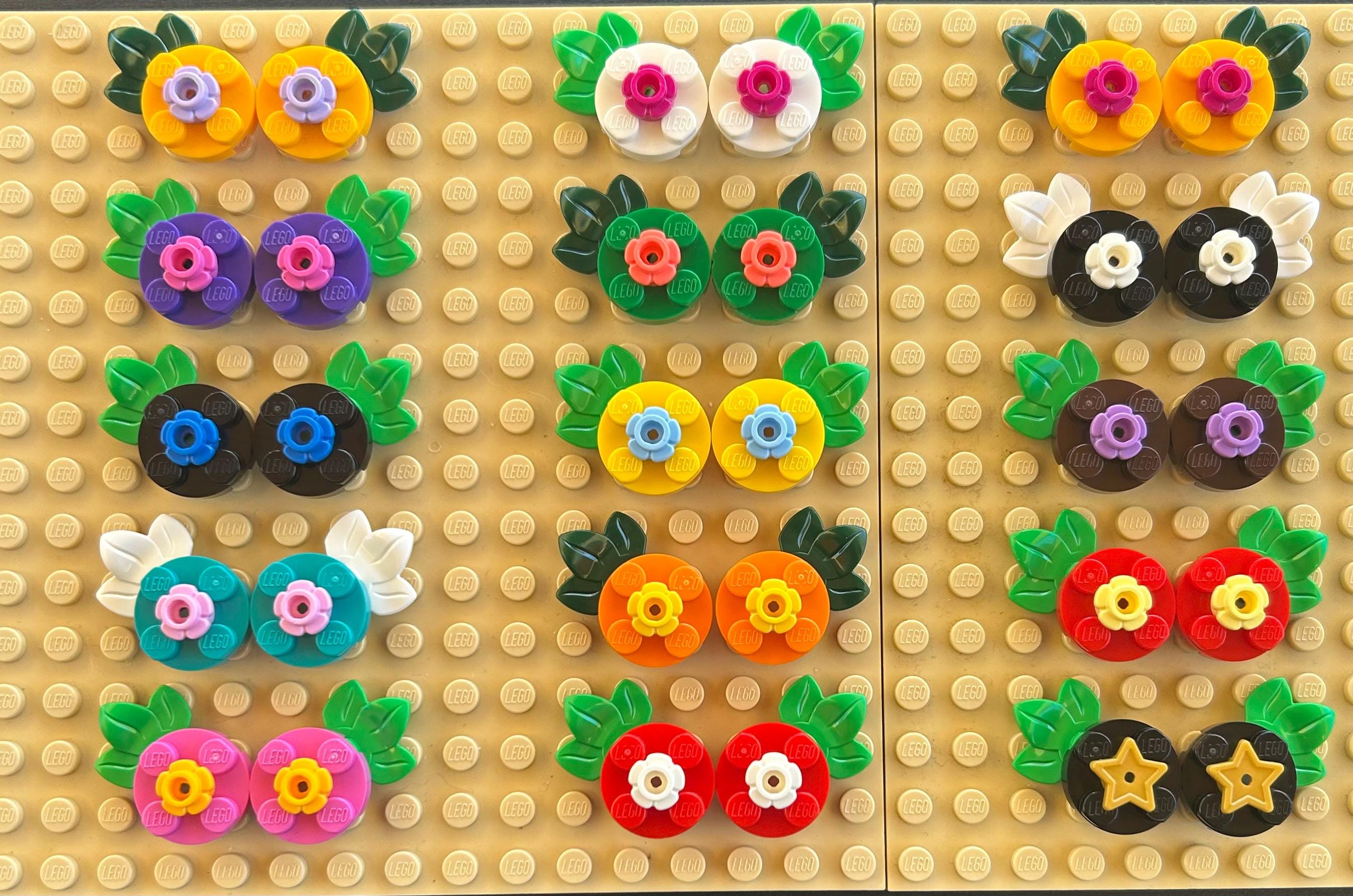 Genuine LEGO® Brick Flower Earrings - Genuine Bricks - Fun - Lego® - Nerd - Cool - Unique - Gift
