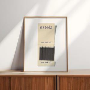 Estela Matches, Matchbook Wall Art Prints, Trendy Digital Prints, Printable Art, Bar Cart Art, Vintage Matchbox Art, Download Art Prints