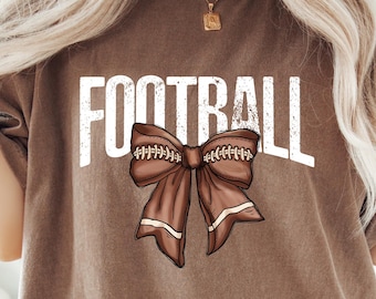 Comfort Colors® Cute Football Shirt, Football Game Day Shirt, Football Season Shirt, Football Team Shirt, Football Mom Gift, Womens Football