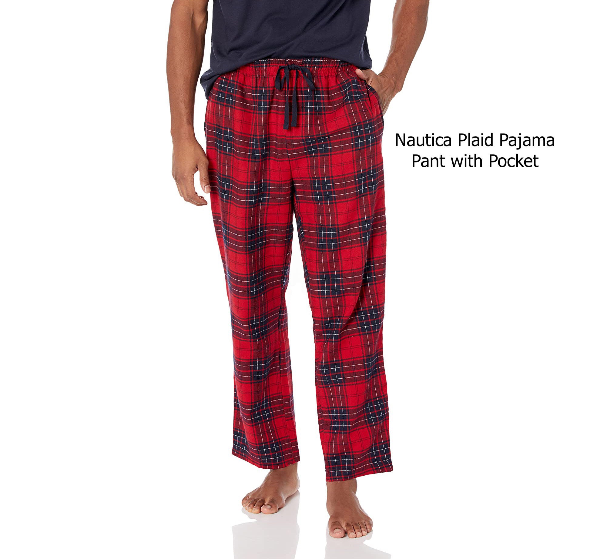 Women's Ski Flannel Pajama Pants Red Plaid