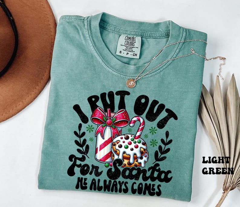Comfort Colors® Put Out For Santa Tee, Funny Christmas Cookies Shirt, Merry Christmas shirt, Womens Christmas, Holiday Shirt, Christmas Gift image 4