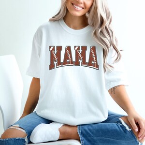 Comfort Colors® Football Mom Shirt, Sport Mom Outfit, Mother Day Shirt, Mama Game Day Shirt, Football Fan Shirt, Football Matching Shirt image 1
