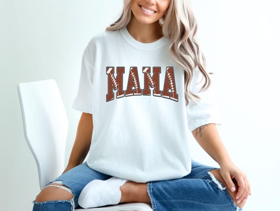 Comfort Colors®  Football Mom Shirt, Sport Mom Outfit, Mother Day Shirt, Mama Game Day Shirt, Football Fan Shirt, Football Matching Shirt