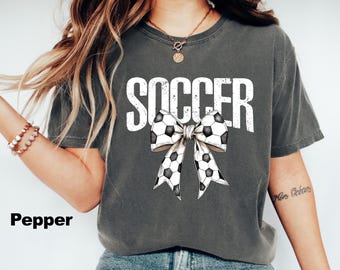 Comfort Colors® Retro Soccer Shirt, Women Soccer Shirt, Funny Soccer Team Shirt, Game Day Matching, Soccer Season Shirt, Soccer Mom Gift Tee
