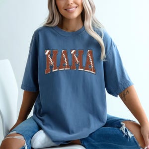 Comfort Colors® Football Mom Shirt, Sport Mom Outfit, Mother Day Shirt, Mama Game Day Shirt, Football Fan Shirt, Football Matching Shirt image 5