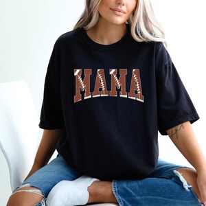 Comfort Colors® Football Mom Shirt, Sport Mom Outfit, Mother Day Shirt, Mama Game Day Shirt, Football Fan Shirt, Football Matching Shirt image 2