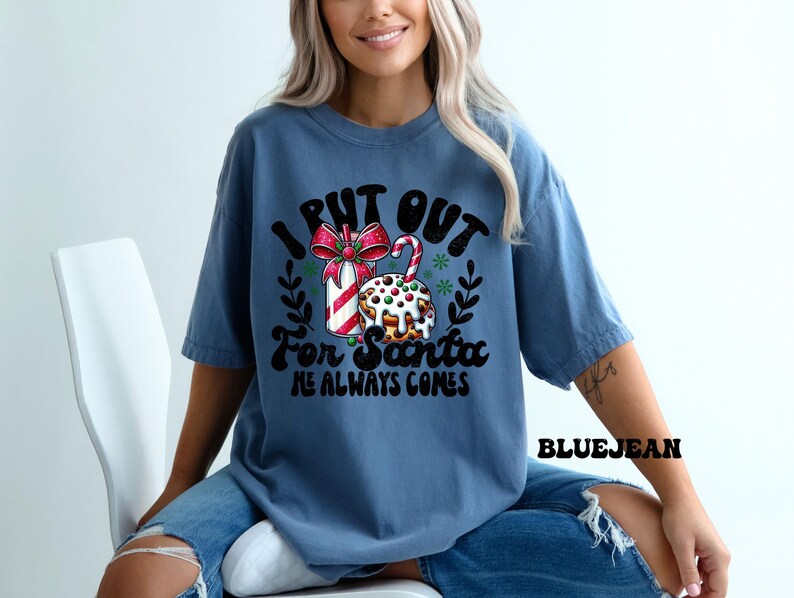 Comfort Colors® Put Out For Santa Tee, Funny Christmas Cookies Shirt, Merry Christmas shirt, Womens Christmas, Holiday Shirt, Christmas Gift image 7