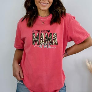 Comfort Colors® Mama Shirt, Mama Of Both Shirt, Camo Mama Tee, Mothers Day gift, Women's Leopard Mom Shirt, Mothers Day Apparel, Mom gift image 6