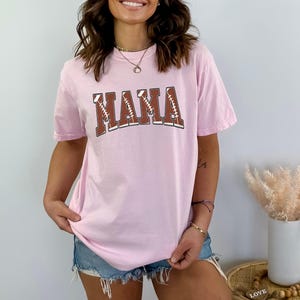 Comfort Colors® Football Mom Shirt, Sport Mom Outfit, Mother Day Shirt, Mama Game Day Shirt, Football Fan Shirt, Football Matching Shirt image 7