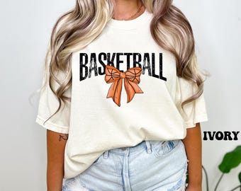 Comfort Colors® Funny Basketball Shirt, Retro Basketball Shirt, Basketball Team Shirt, Basketball Lover Gift, Basketball Game Day Mom Shirt