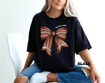 Comfort Colors® Custom Football Player Name  Shirt, Custom Game Season Shirt, Football School Mascot Shirt, Football Gift, Football Shirt