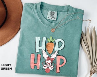 Comfort Colors® Hip Hop Easter Bunny Shirt, Funny Easter Shirt, Kids Easter Shirt, Cute Easter Gift, Easter Day Shirt, Happy Easter Day Tee