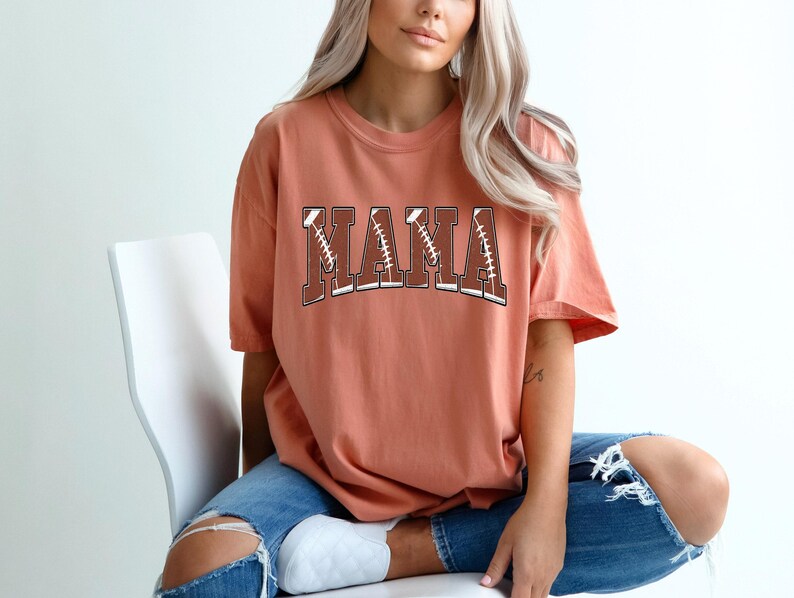 Comfort Colors® Football Mom Shirt, Sport Mom Outfit, Mother Day Shirt, Mama Game Day Shirt, Football Fan Shirt, Football Matching Shirt image 8