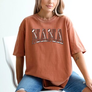Comfort Colors® Football Mom Shirt, Sport Mom Outfit, Mother Day Shirt, Mama Game Day Shirt, Football Fan Shirt, Football Matching Shirt image 6
