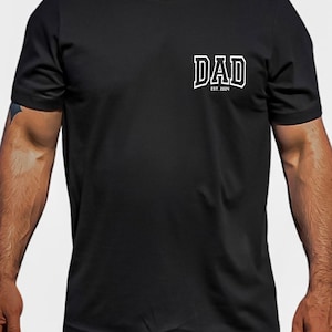 Comfort Colors® Dad Est Year Shirt, Cute Fathers Day Gift, New Dad Shirt, Personalized Dad Shirt, Custom Dad Est Shirt, Custom Papa gift image 8