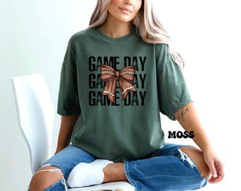 Comfort Colors® Funny Football Shirt, Football Game Day Tee, Football Season Shirt, Football Team Shirt, Football Mom Gift, Womens Football