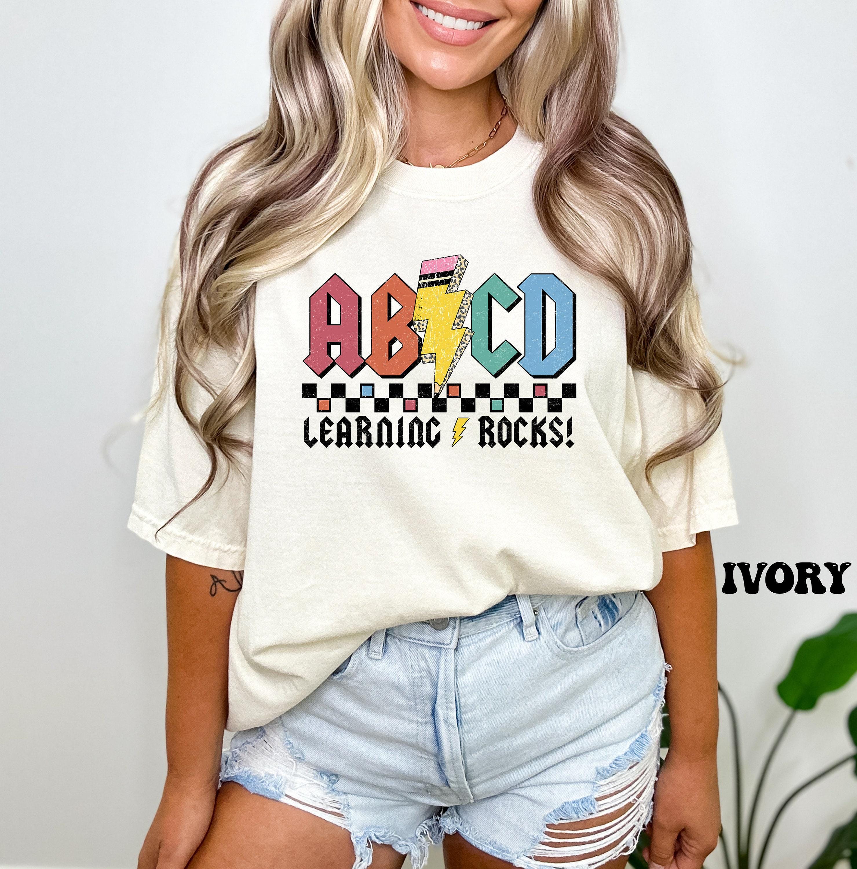 Comfort Colors® Learning Rocks Shirt, ABCD Teacher Shirt, Teacher Squad ...