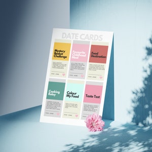 Printable Date Night Cards, Date Night Coupons, Date Night Cards for Couples, Anniversary Gift, New couple adventure, Gender Neutral