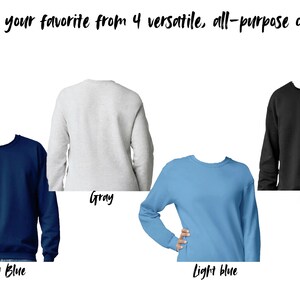 embroidered crewneck inspirational phrase custom embroidery pro democracy human rights, feminism, women's march image 3