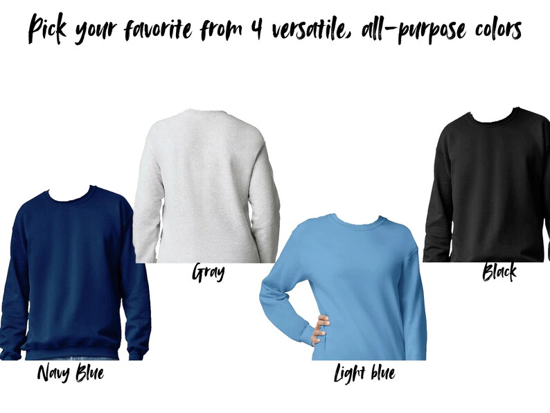 embroidered crewneck inspirational phrase custom embroidery pro democracy human rights, feminism, women's march image 3