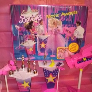 Superstar Barbie Doll Movie Awards Show Play Set 1988
