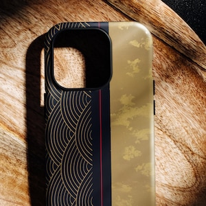 Japanese Aesthetic MagSafe iPhone Case, Modern Minimalist Pattern