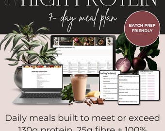 7 Day High Protein Meal Plan | Complete Nutrition Protocol & Balanced Weekly Recipes