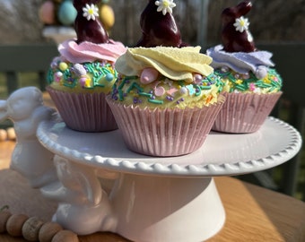 Fake Easter cupcake Spring cupcake