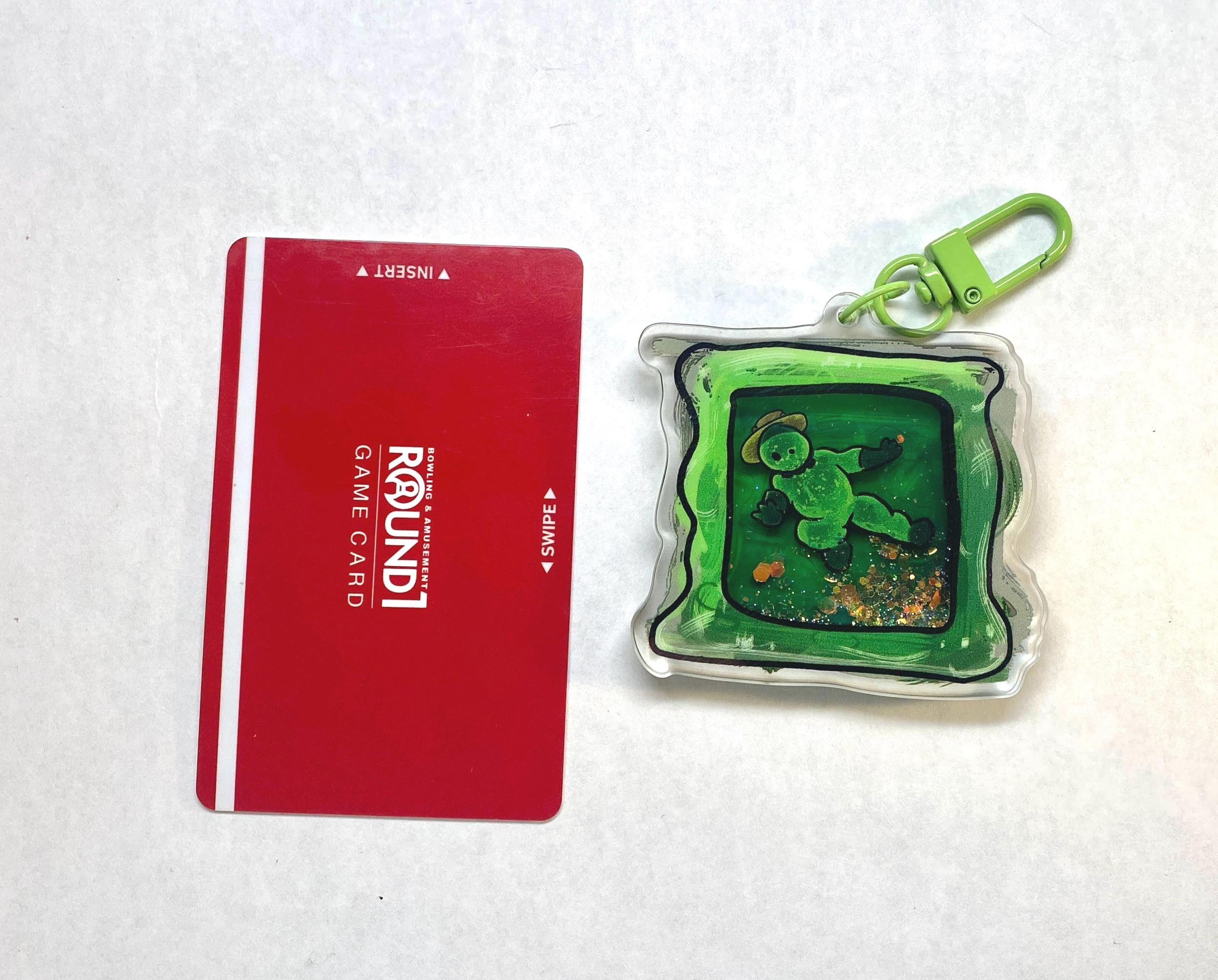 Deadlock Viscous Cube Glitter Keychain - Etsy