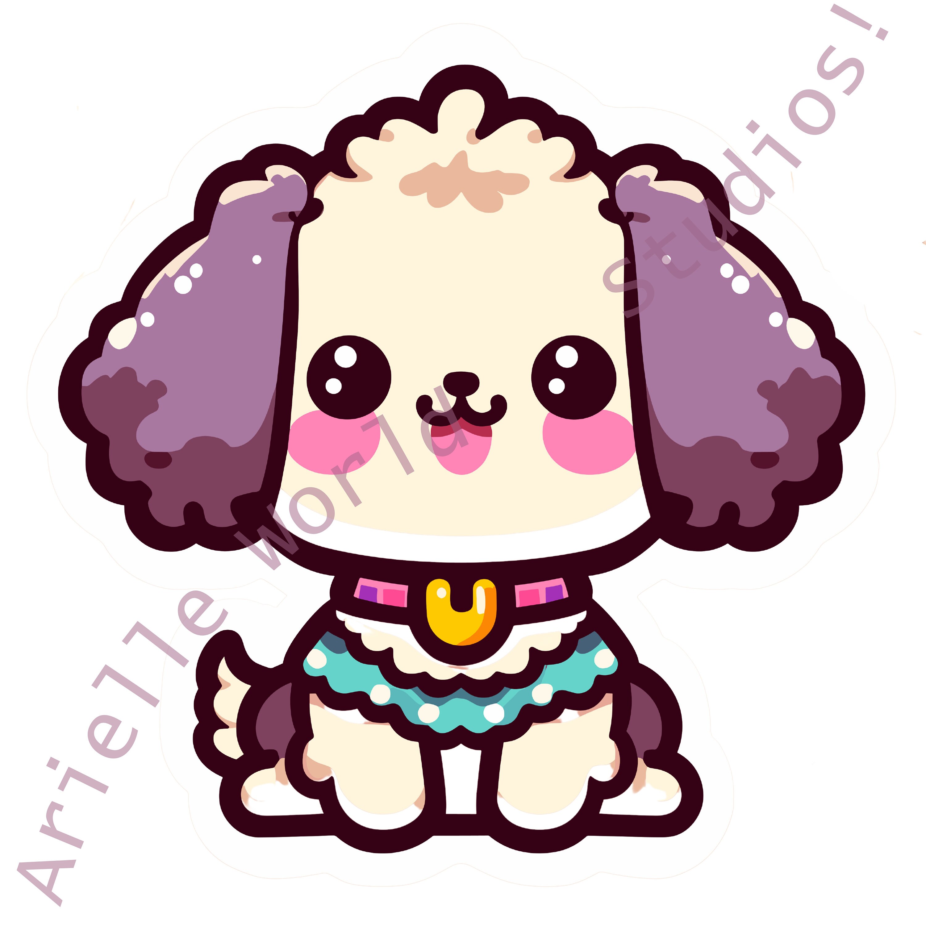 Adorable Printable Dog Sticker, Png, Vector, Printable, Downloadable ...