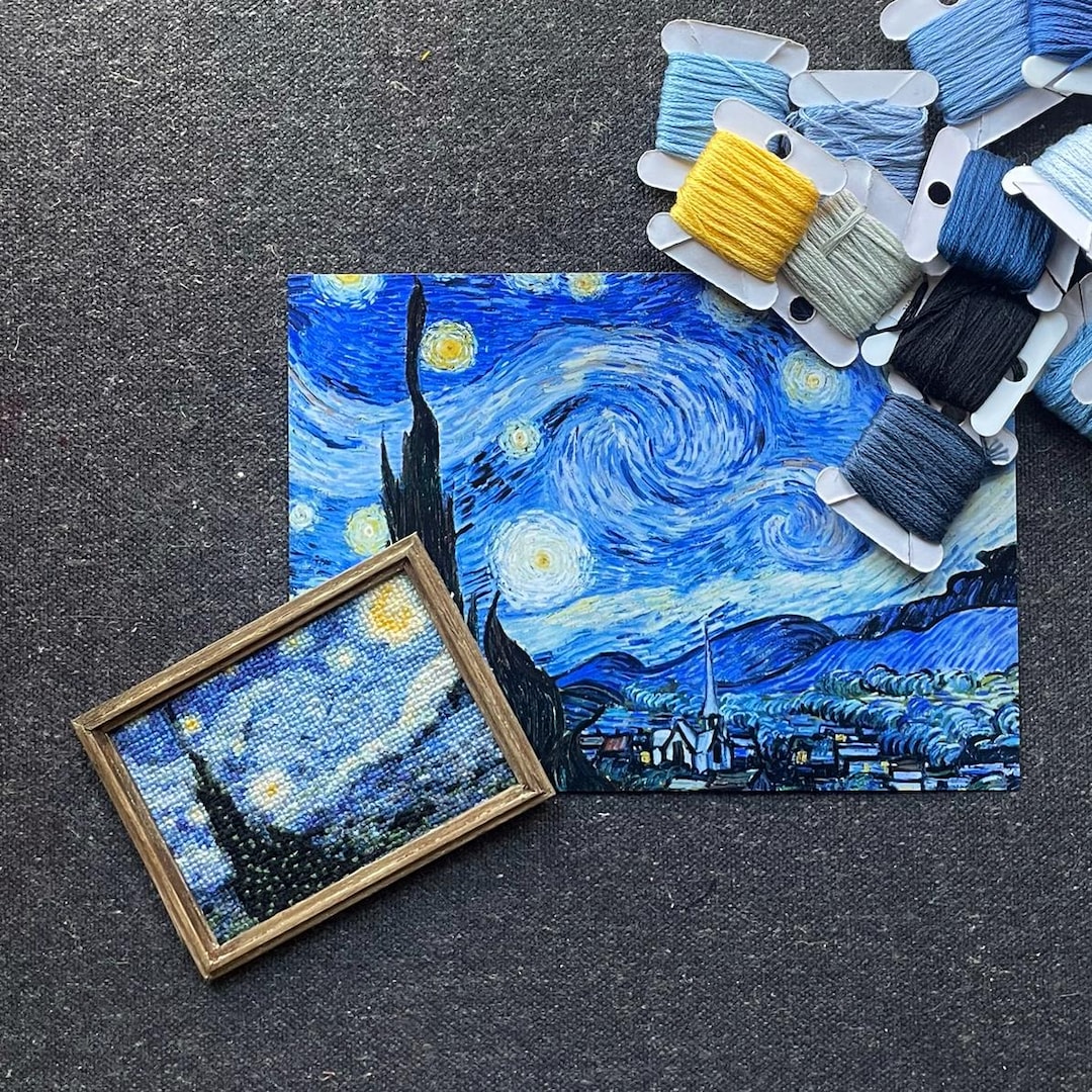 Starry Night Digital Cross Stitch Pattern - Etsy