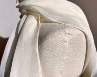 Beautiful Silk Chiffon Bridal Scarf Neck Tie