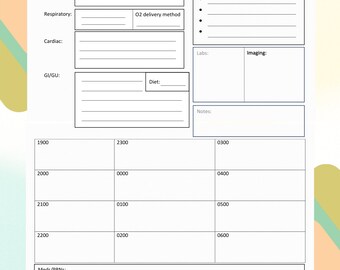 PICU Days report sheet
