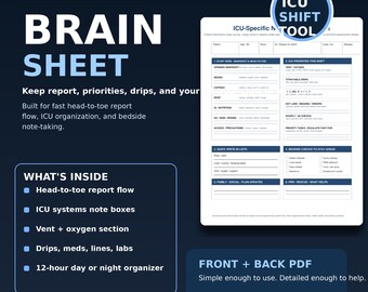 New grad ICU sheet
