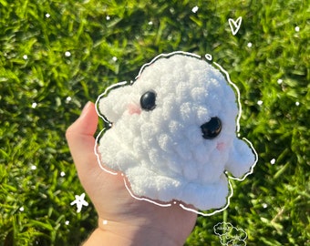 Ghost crochet plushie