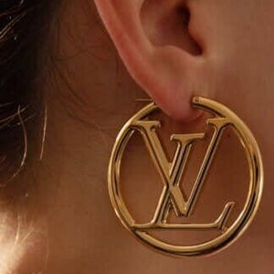 lv gold earrings for women