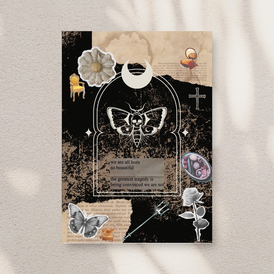 DARK ACADEMIA Kindle Insert for Clear Case - PRINTABLE - Paperwhite ...