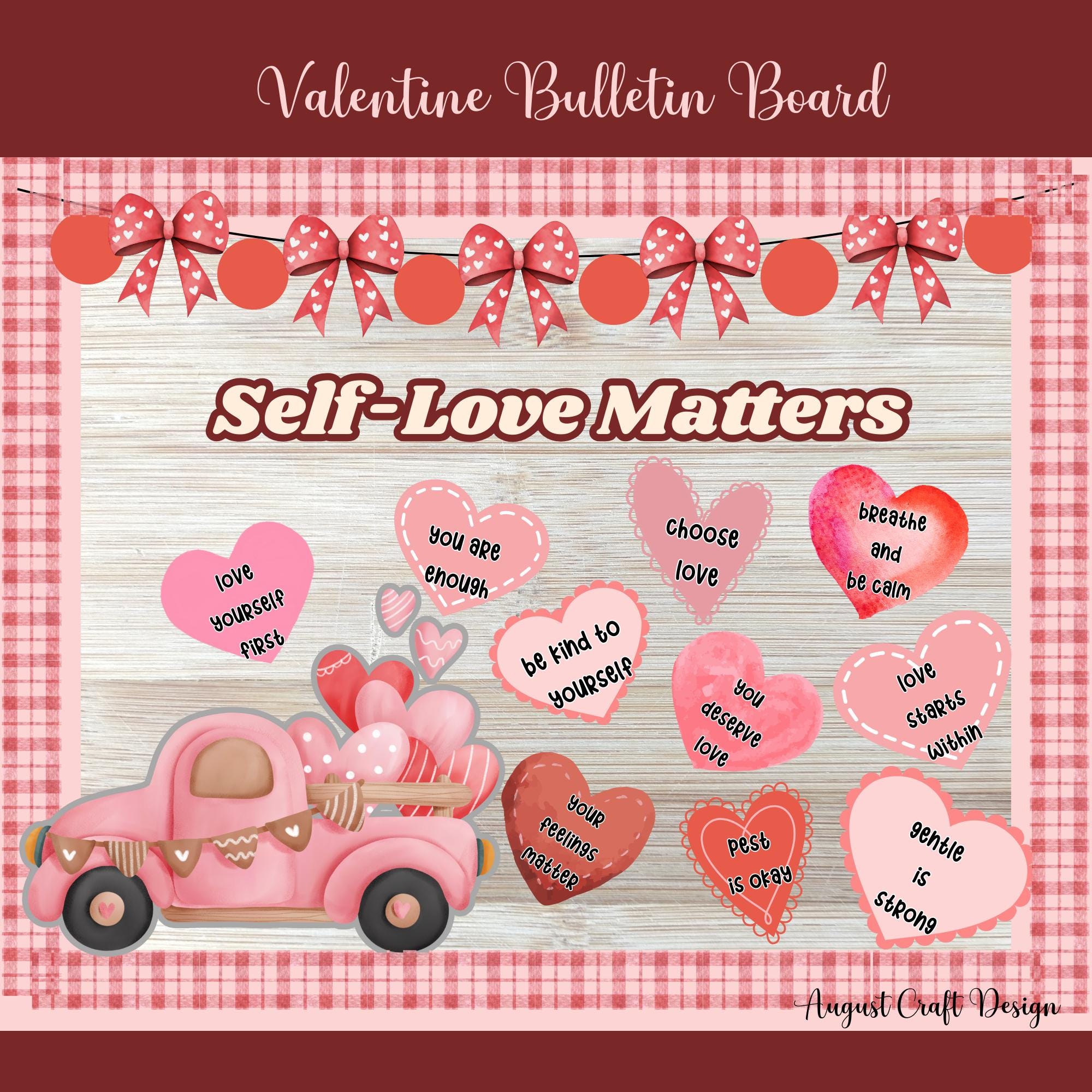 Be Kind to Your Heart Bulletin Board | Valentine Mental Health Decor ...