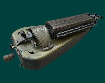 Hurdy Gurdy, Ancient string musical instrument, Wheeled lyre.