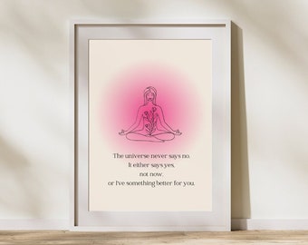Spiritual Art Print, Afirmation Wall Art, Manifest Poster, Trendy Decor, Inspirational Wall Art, Manifestation Art Print, Digital Download