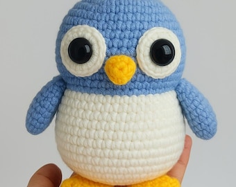 Motif pingouin Amigurumi au crochet | Jouet au crochet DIY (téléchargement PDF)