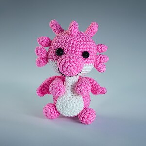 Cute Pink Baby Dragon Crochet Pattern | Amigurumi Plush Toy (PDF) - Etsy