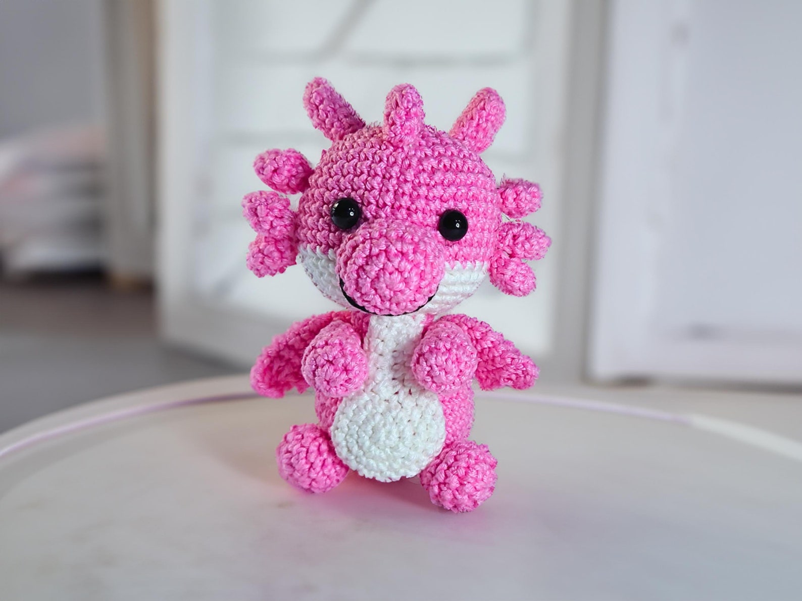 Cute Pink Baby Dragon Crochet Pattern | Amigurumi Plush Toy (PDF) - Etsy