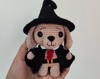 Haakpatroon tovenaarshond amigurumi | DIY kinderspeelgoed (pdf-patroon)